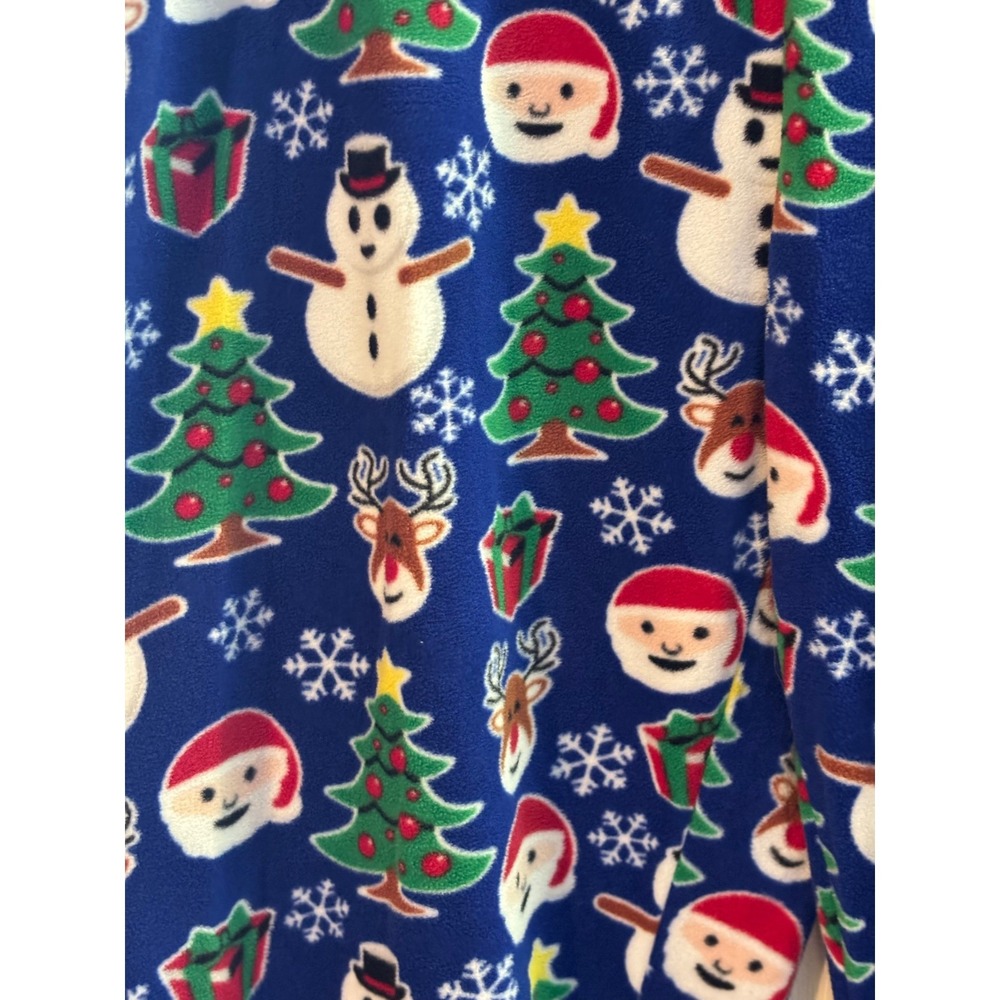The Childrens Place Kids Fleece‎ Pajama Pants XXL TALL Blue Christmas preowned